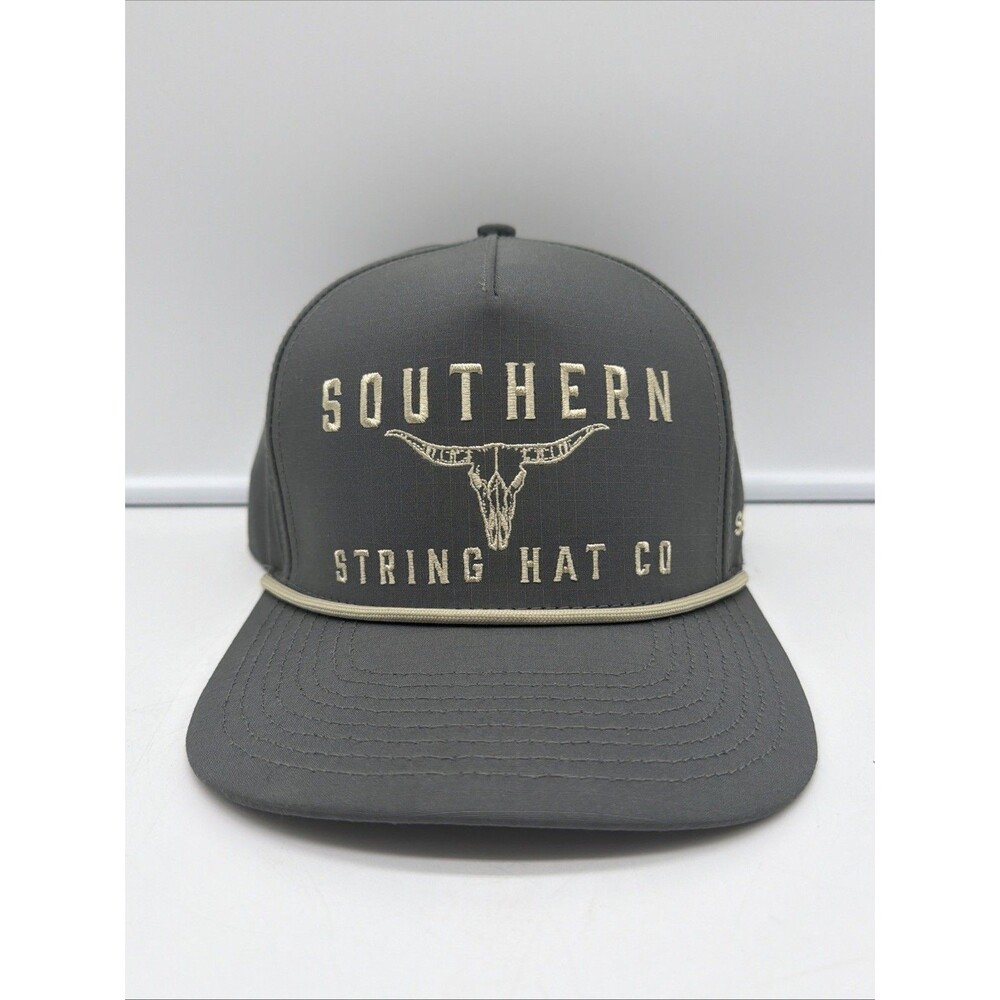 Southern String Hat Company Hat Men Snapback Gray Buck A-frame July Drop NWOB